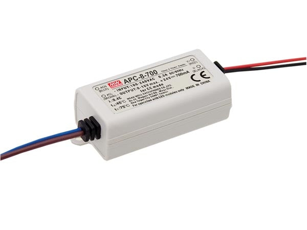 Inbouw Adapter / Voeding 6-11V / 0.7A 7.7W - MeanWell Inbouw Adapter / Voeding 6-11V / 0.7A 7.7W - MeanWell